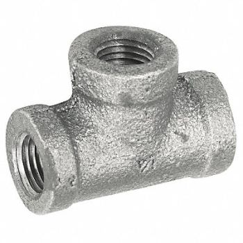 GRAINGER APPROVED Tee Malleable Iron 1 1/2 x 1 1/2 x 1 in, 5P870