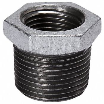 GRAINGER APPROVED Hex Bushing Malleable Iron 2 x 1 in, 5P895