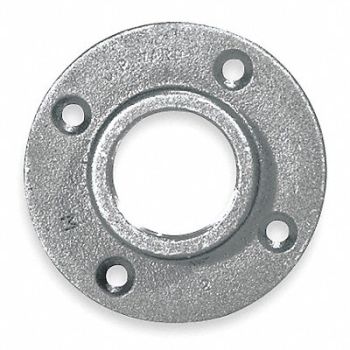 GRAINGER APPROVED Pipe Flange Floor Flange Malleable Iron, 5P972