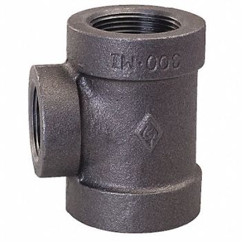 GRAINGER APPROVED Reducing Tee Malleable Iron 2 x 2 x 1 in, 5PAN2