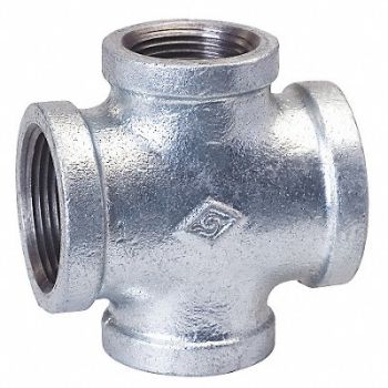 GRAINGER APPROVED Cross Malleable Iron 1 1/2 in Female NPT, 5PAR8