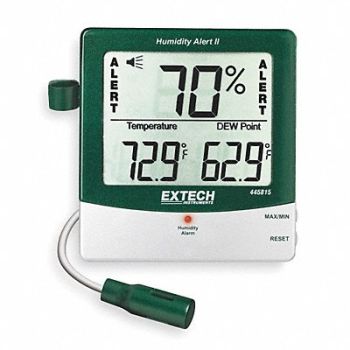 EXTECH Digital Hygrometer Alarm 14 to 140 F, 5PE71