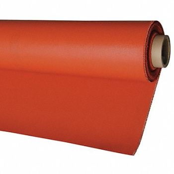 HI TEMP Welding Blanket Roll 5 ft W 75 ft L Red, 5PGU2