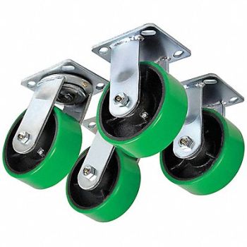 GRAINGER APPROVED Standard Plate Caster Swvl/Rigid PK4, 5PKJ3
