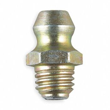 GRAINGER APPROVED Grease Fitting Str M8 x 1 PK10, 287XG2