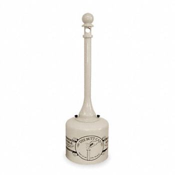 EAGLE D0287 Cigarette Receptacle 5 gal Tan, 5PV95
