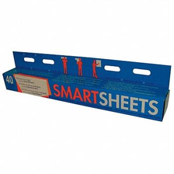 SMARTSHEETS Dry Erase Sheet Wht 31-1/2x23-1/2 PK40, 5PWH8