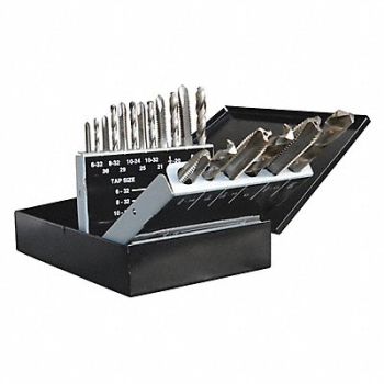 WESTWARD Gun Tap/Drill Bit Set 18 pcs, 5PXJ1