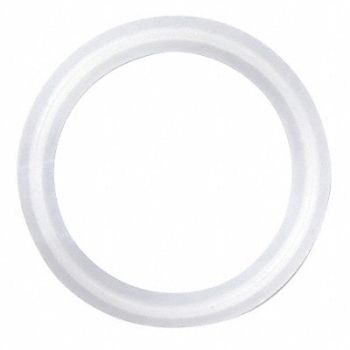 RUBBERFAB Gasket Size 1 1/2 In Tri-Clamp PTFE, 5PYD0