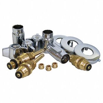 GRAINGER APPROVED Shower and Tub Rebuild Sterling Chrome, 5PZC1