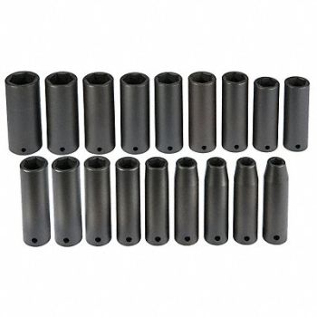 PROTO Impct Skt St Steel Blk Oxd 10 to 27 mm, 5PZN4