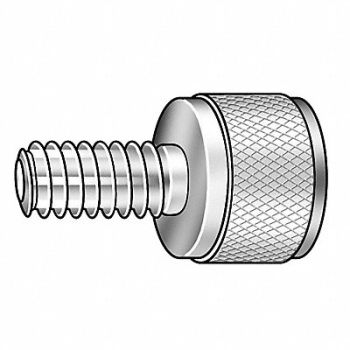 GRAINGER APPROVED Thumb Scrw 3/8 -16 Full Thread BLK 3/4 L, 5RA16