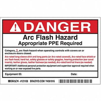BRADY Permanent Adhesive Lbl 4inx6in Vinyl PK5, 5RE24