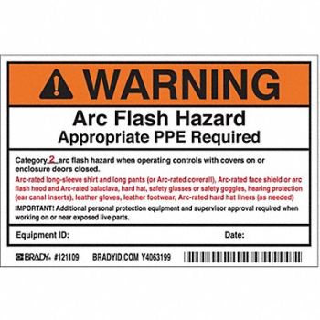 BRADY Permanent Adhesive Lbl 4inx6in Vinyl PK5, 5RE26