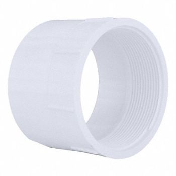 GRAINGER APPROVED Female Adapter Schedule 40 4 in White, 5REC0