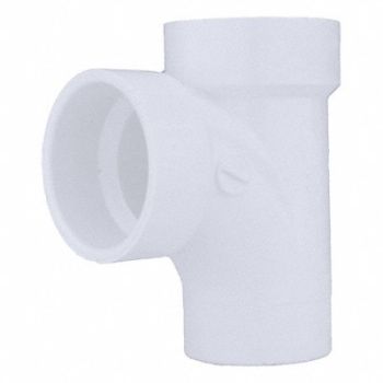 GRAINGER APPROVED Sanitary Street Tee Schedule 40 1 1/2 in, 5REC1