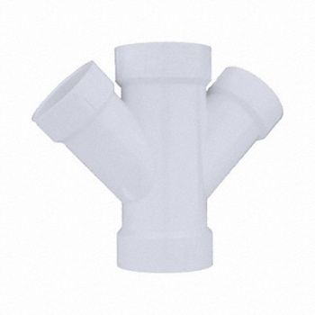 GRAINGER APPROVED Double Wye Schedule 40 4 x 4 x 2 x 2 in, 5REC7