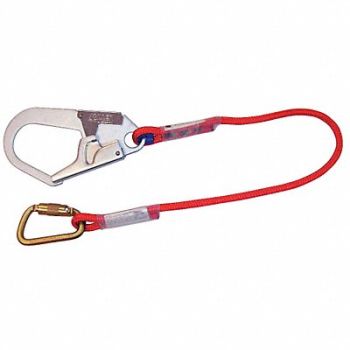 HONEYWELL MILLER Restraint Lanyard Red Fixed, 5RRF1