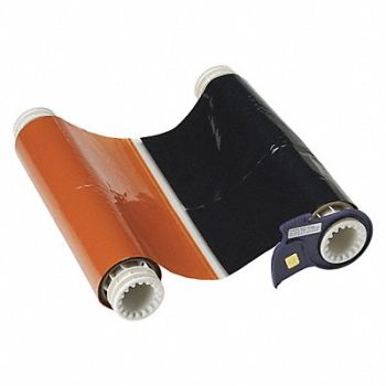 BRADY D9009 Ribbon Cartridge Black/Orange 200 ft L, 5RW07