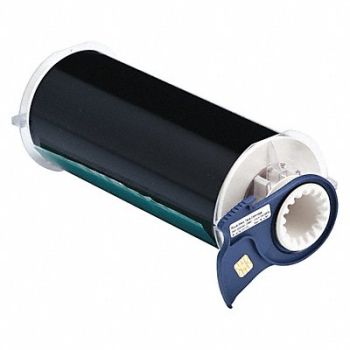 BRADY D9021 Tape Black 50 ft L 8 in W, 5RW34