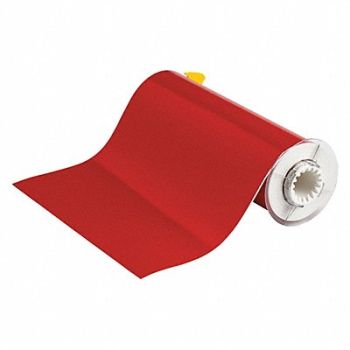 BRADY D9022 Tape Red 50 ft L 10 in W, 5RW56