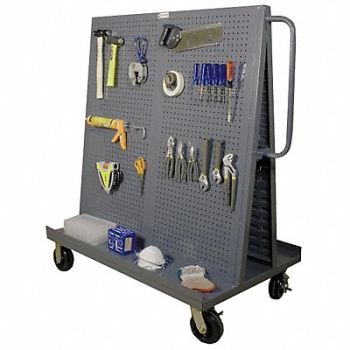 GRAINGER APPROVED Mbl AFrm Lvrd Pgbrd Rk 48x48x54 1/2in, 5RXD3