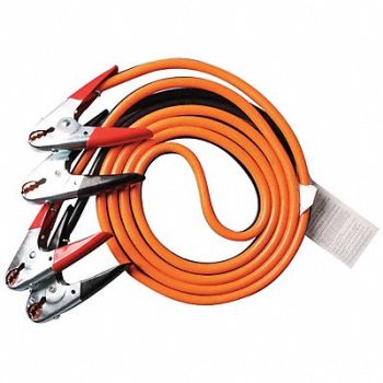 WESTWARD Booster Cable HD 1 AWG 25 Ft Parrot Jaw, 5RXG2
