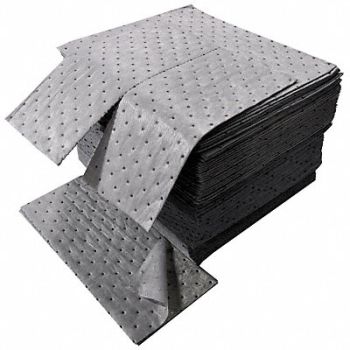 SPILFYTER Absorbent Pad Universal Gray PK100, 5RZL8