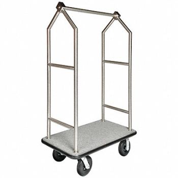 CSL Bellmans Cart SS Finish Gray Carpet, 5RZV7