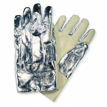 STEEL GRIP Aluminized Gloves 800F 14 PR, 5T328