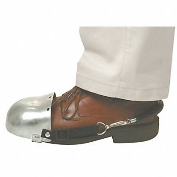 GRAINGER APPROVED Toe Guard Universal Size Silver PR, 5T455