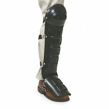 GRAINGER APPROVED Knee and Shin Guard Universal Black PR, 5T459