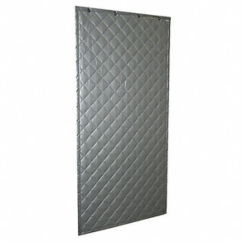 SOUND SEAL Wall Blanket Noise Absorbing Gray, 5T498