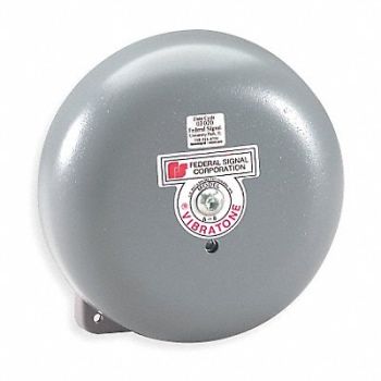 FEDERAL SIGNAL Bell 120VAC 0.08 AC Gray, 5T589