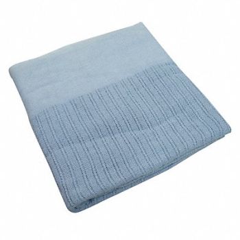 R R TEXTILE Thermal Blanket Twin 66x90 in Blue, 5TAC8