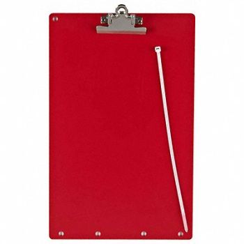 BRADY Lockout Clipboard Red, 5TB26