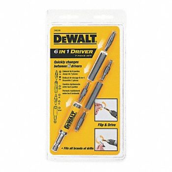 DEWALT Screwdriver Bit Set 7 Pieces 1/4 Shank, 5TE33