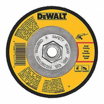 DEWALT Depressed Center Whl T27 6x1/4x5/8-11 AO, 5TE80