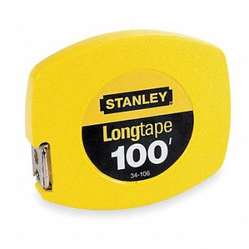 STANLEY Long Tape Measure 3/8 In x 100 ft Yellow, 5TG51