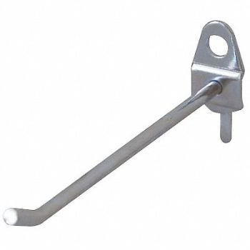 GRAINGER APPROVED G0567 Single Rod Pegboard Hook 8 1/2 in L PK5, 5TPD5