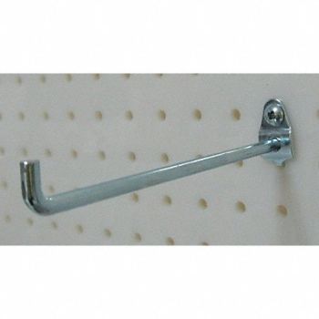 GRAINGER APPROVED G0566 Single Rod Pegboard Hook 6 in L PK10, 5TPD4