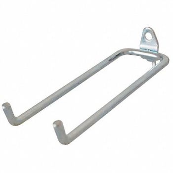 GRAINGER APPROVED G0570 Double Rod Pegboard Hook 8 1/2 in L PK5, 5TPD8