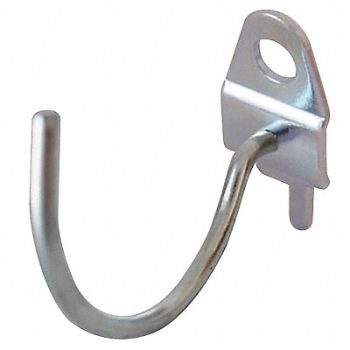 GRAINGER APPROVED G0579 Curved Pegboard Hook 2 1/4 in L PK10, 5TPE7