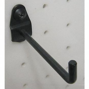 GRAINGER APPROVED G0566 Single Rod Pegboard Hook 6 in L PK10, 5TPG4