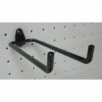 GRAINGER APPROVED G0569 Double Rod Pegboard Hook 6 in L PK10, 5TPG7