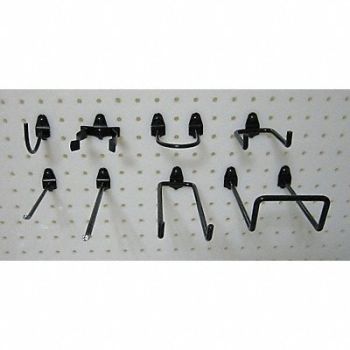 GRAINGER APPROVED G0588 Pegboard Hook Assortment Kit, 5TPJ6