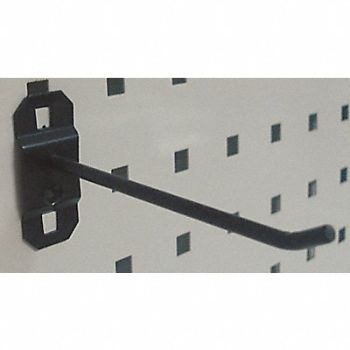 GRAINGER APPROVED G0532 Single Rod Pegboard Hook 4 1/2 in L PK5, 5TPK4