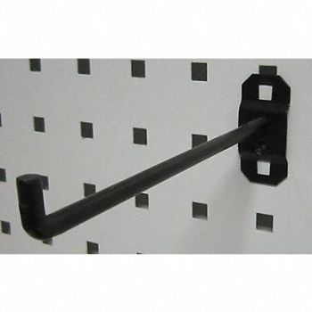 GRAINGER APPROVED G0533 Single Rod Pegboard Hook 6 1/2 in L PK5, 5TPK5