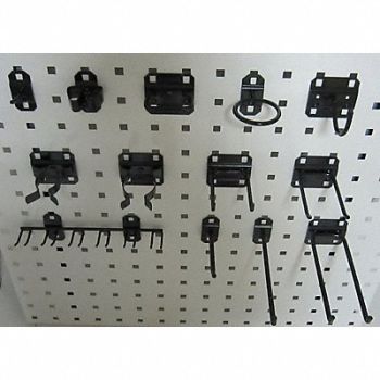 GRAINGER APPROVED G0559 Pegboard Hook Assortment Kit, 5TPP1