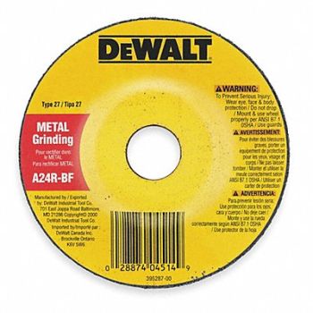 DEWALT Depressed Center Whl T27 6x1/8x5/8-11 AO, 6TNC6